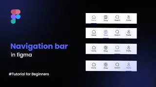 How to create simple Navigation bar in Figma | Speed Art Tutorial | Figma | UI Design