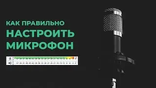 Как правильно НАСТРОИТЬ МИКРОФОН