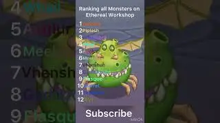 Ranking all Ethereal Monsters on My Singing Monsters