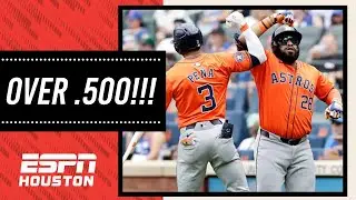 The Houston Astros are ABOVE .500 for the first time in 24!!!