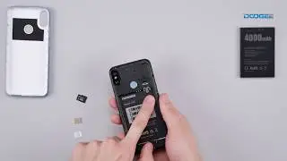 Установка sim1/sim2/microSD в смартфон Doogee X70