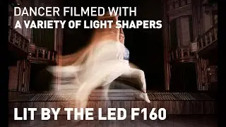 Dancer Filmed with a Variety of Light Shapers – Lit by the LED F160