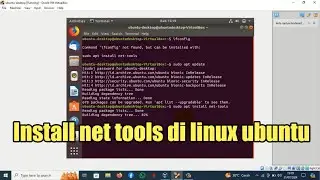 Cara install net tools di linux ubuntu