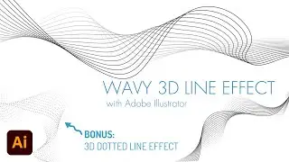 Create 3D Wavy Curve Line Effect with Adobe Illustrator