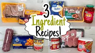 3 INGREDIENT DINNERS | 5 Cheap & Easy Meals You Only Need 3 Ingredients to Make | Julia Pacheco