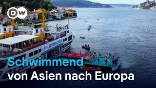 Zwischen den Kontinenten: Schwimmwettbewerb im Bosporus | DW Nachrichten