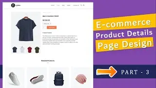 Ecommerce Website HTML CSS | Make Ecommerce Product Details Website Using HTML CSS JavaScript