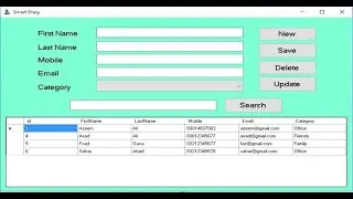 Connect to SQL Database using C# (Insert + Update + Delete + Search)CRUD