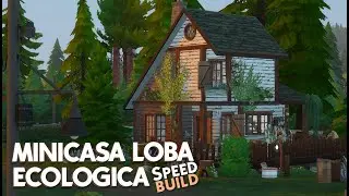 Minicasa para Loba Ecológica 🐺🌿 NO CC en Los Sims 4 kits 🏡 Speed Build || miriamslowly