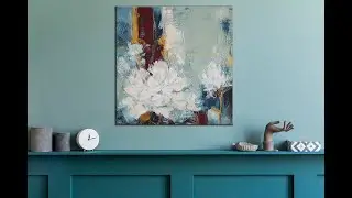 Abstrakte Malerei/ How to paint Abstract flowers /Acrylic Painting Tutorial/MariArtHome/