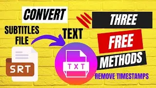 Transforming subtitles: Discover 3 free methods to convert SRT to TXT format