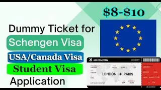 Dummy Flight Booking for Schengen Visa | Dummy Flight Reservation for Schengen Visa