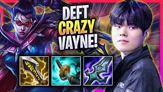 DEFT CRAZY GAME WITH VAYNE! - KT Deft Plays Vayne ADC vs Jinx! | Season 2024