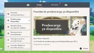 ¡Predescarga YA la 3.6! | Genshin Impact 