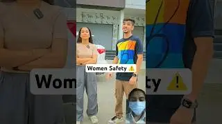 Greenscreen with @techielashorts||3Ways for women to be safe #womensafety #tech #techno #shorts