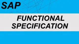 SAP Functional Specification | What is Functional Specification document | #sapwithik #sappp