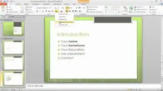 How to use the different font and color options in Microsoft PowerPoint