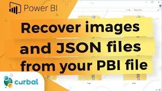 Get files inside a Power BI report | Unzip a Power BI file