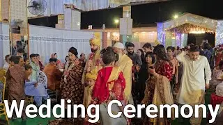 Attending a Marriage Ceremony | Dholha Entry in Wedding Hall | Wedding Hall