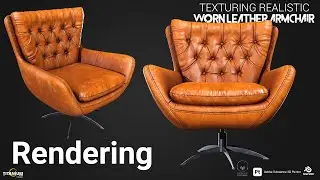 Texturing a Worn Leather Armchair I Part 3 Rendering in Marmoset