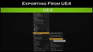 UE4: Exporting assets (models and textures)