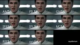 Comparing ComfyUI video frame interpolation models (AMT, FILM, GMFSS, IFRNet, IFUNet, M2M, RIFE)