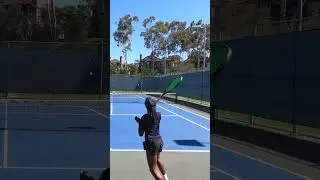 USTA 4.5 vs Top 13yr old girl! #tennis #shorts