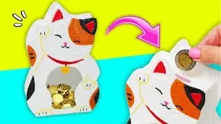 КОПИЛКА С КОТОМ 3D РУЧКА DIY | КАК СДЕЛАТЬ НЕОБЫЧНУЮ КОПИЛКУ?