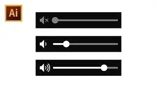 How to Draw Music Volume Slider - Adobe Illustrator