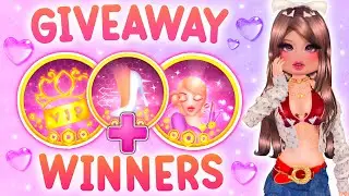 🚨HUGE DRESS TO IMPRESS GIVEAWAY WINNERS! #4 || ROBLOX