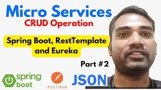 🔴Microservices CRUD Application with Spring Boot, RestTemplate, and Eureka | Step-by-Step Guide