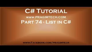 Part 74   List collection class in c#