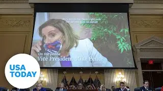 Nancy Pelosi shown reacting on Jan. 6 as Capitol insurrection happened | USA TODAY