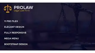 Prolaw Legal Law Firm - Attorney PSD Templates | Themeforest Website Templates and Themes