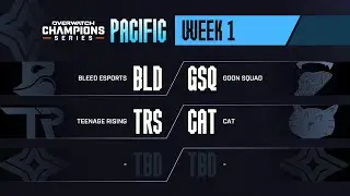 Overwatch Champions Series PACIFIC Stage2 (OWCS PACIFIC) Week 1