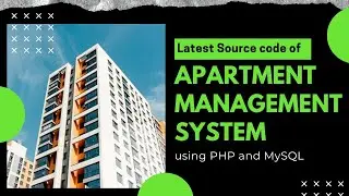 Apartment management system | Apartment visitor management system | PHP Project with Source Code