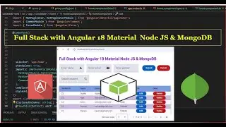 Full Stack + Angular 18 Material + Node JS + MongoDB