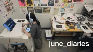 美大生の夏休み: first days of summer, back in the studio, shopping haul, game night and snacks