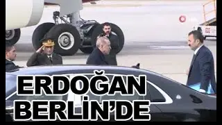 Başkan Erdoğan Berlin'de. Gazze için Almanya'ya giden Erdoğan, böyle görüntülendi