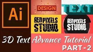 Advance Text Effect Tutorial in Adobe Illustrator CC - Stylish and Decorative Text Effects