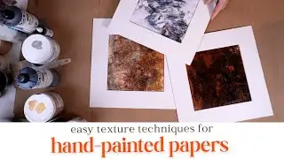 Make Your Art Pop! Hand Painted Paper Textures - 3 EASY Techniques