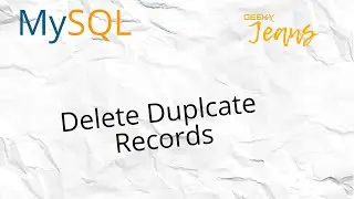 Delete duplicating records from mysql table