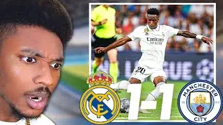 Real Madrid 1-1 Man City LIVE Reaction | Vini and KDB OMG! 😱