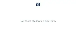 How to add shadow to a slider form.