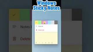 How to use Sticky Notes in Windows 11 #shorts