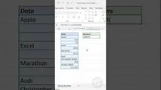 Excel formula to extract only numbers from a List