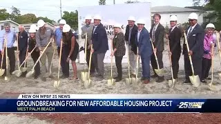 West Palm Beach leaders break ground on new affordable housing in Coleman Park neighborhood