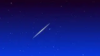 Twinkling stars and falling stars animation