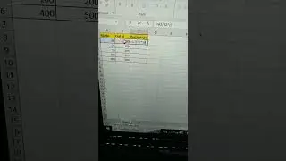 Calculate percentage #exceltech #excelshortcuts #exceltips #msofficeexcel #shorts