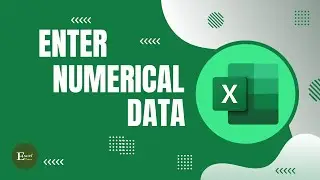 How to Enter Numerical Data in Excel | Excel Tutorials No 41